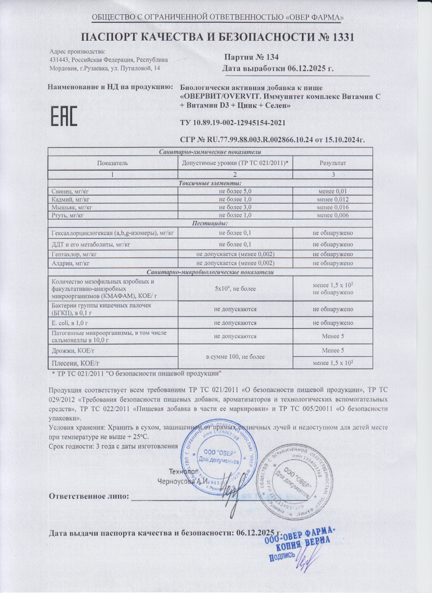 Паспорт №122025